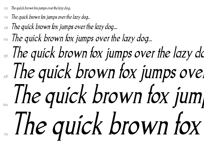 Goodfish font waterfall